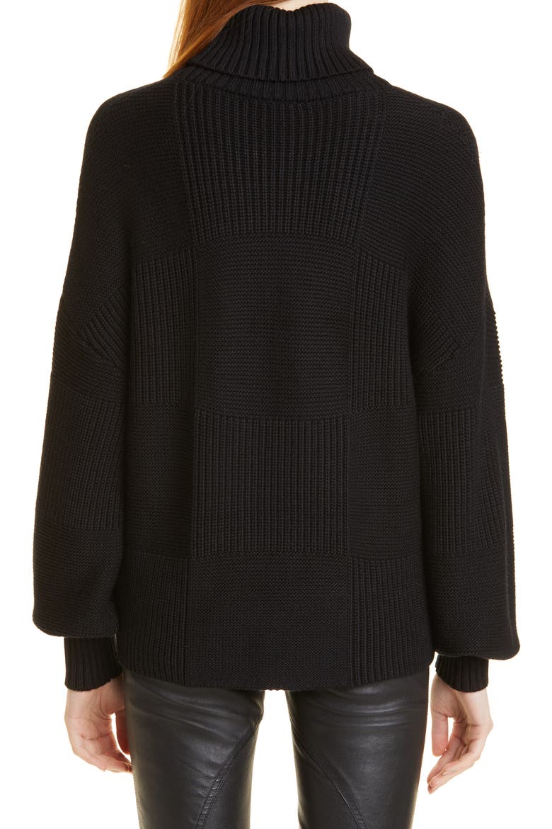 Benny Turtleneck Sweater, Alternate, color, BLACK
