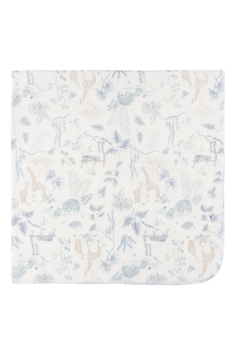 Blue Cotton Flannel Swaddles 4-Pack, Alternate, color, Giraffe