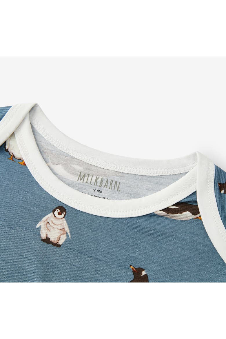 Luxe Stretch Long Sleeve One Piece, Alternate, color, Penguin