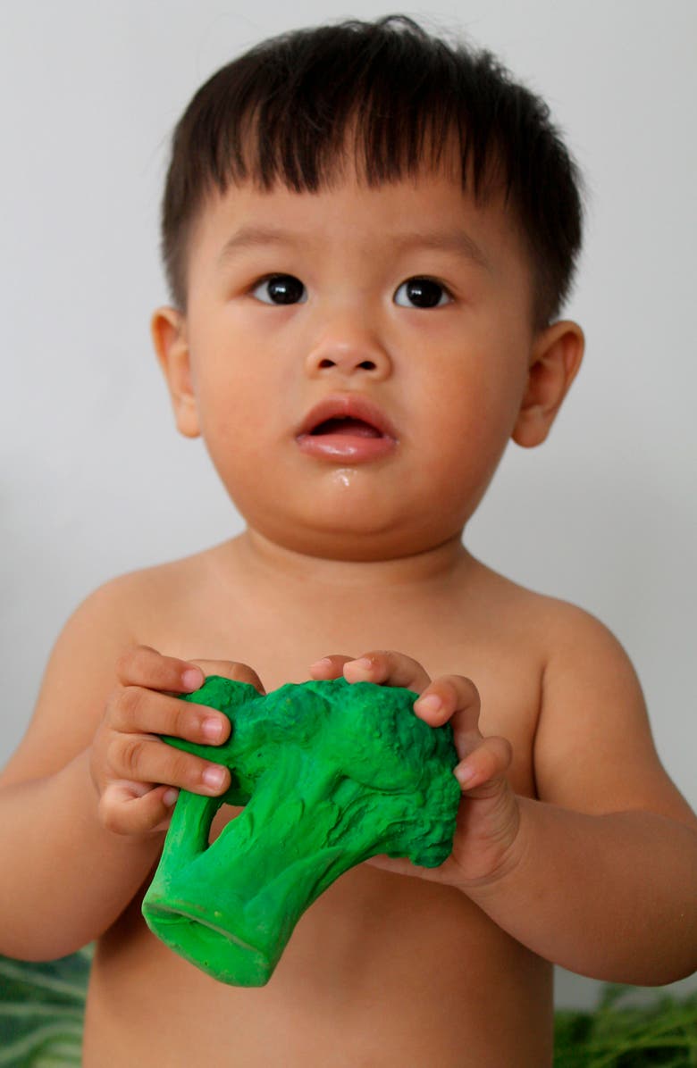 Oli&Carol Oli and Carol Brucy the Broccoli Teething Toy, Alternate, color,