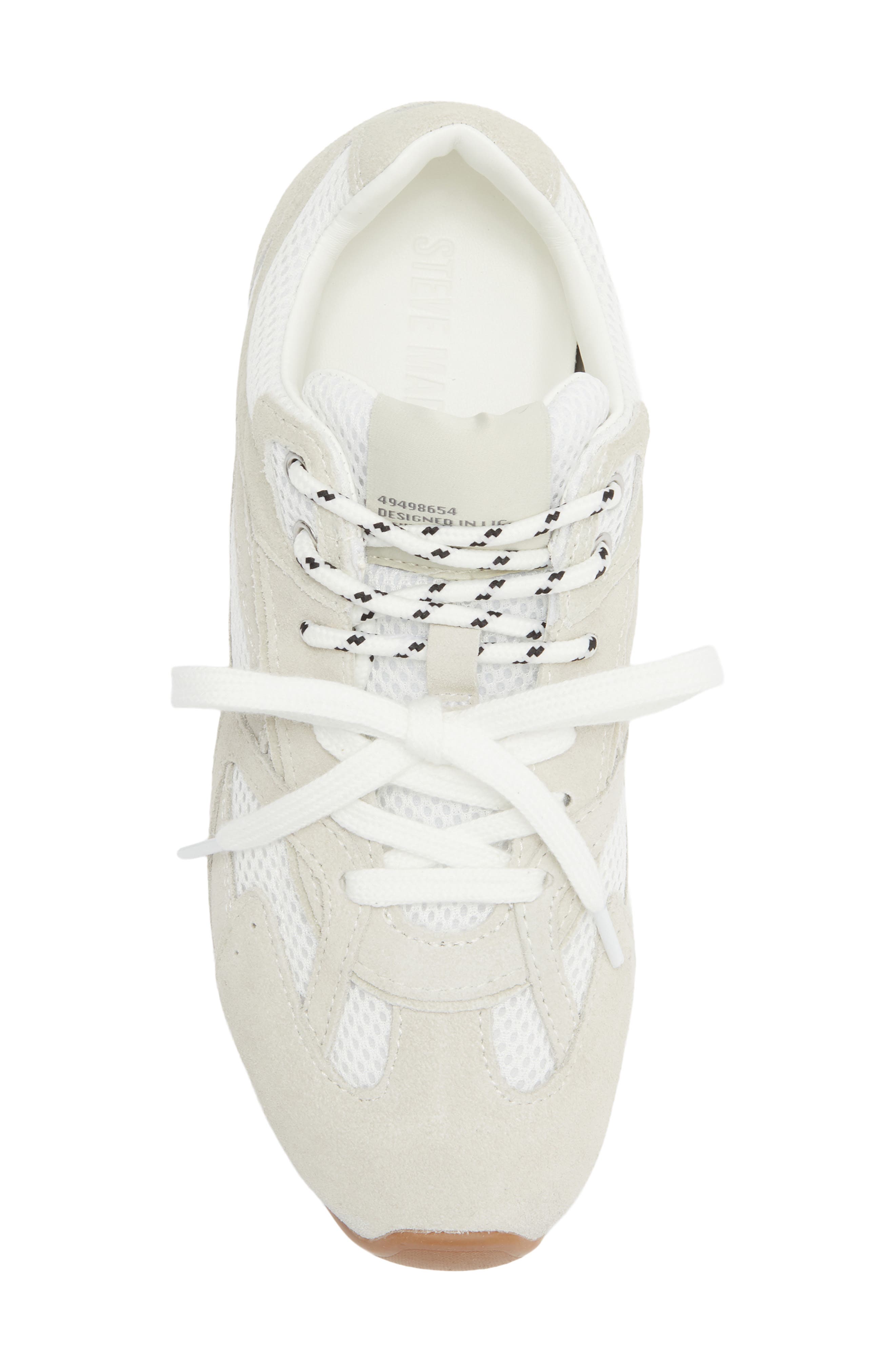 Steve Madden Aziel Sneaker, Alternate, color, White Suede