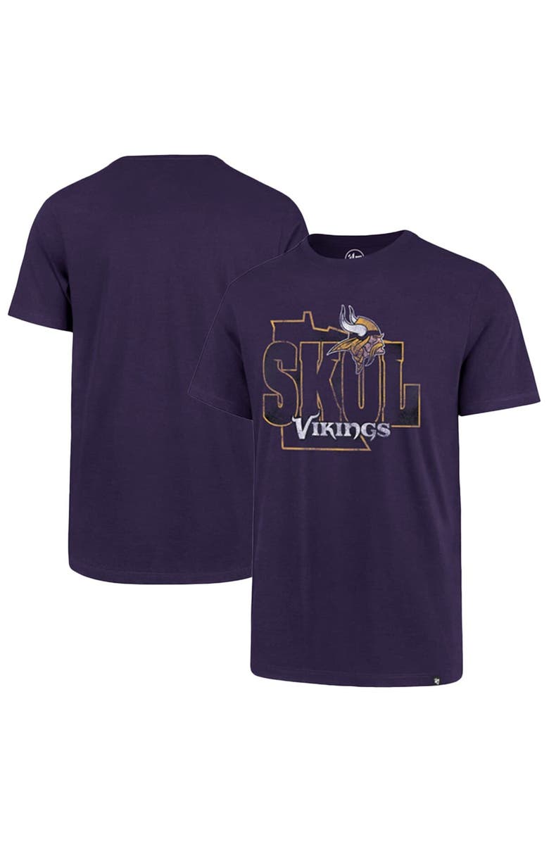 '47 Men's '47 Purple Minnesota Vikings Regional Super Rival T-Shirt, Main, color, 