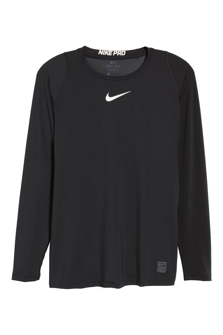 Pro Fitted Performance T-Shirt, Alternate, color, BLACK/ WHITE/ WHITE