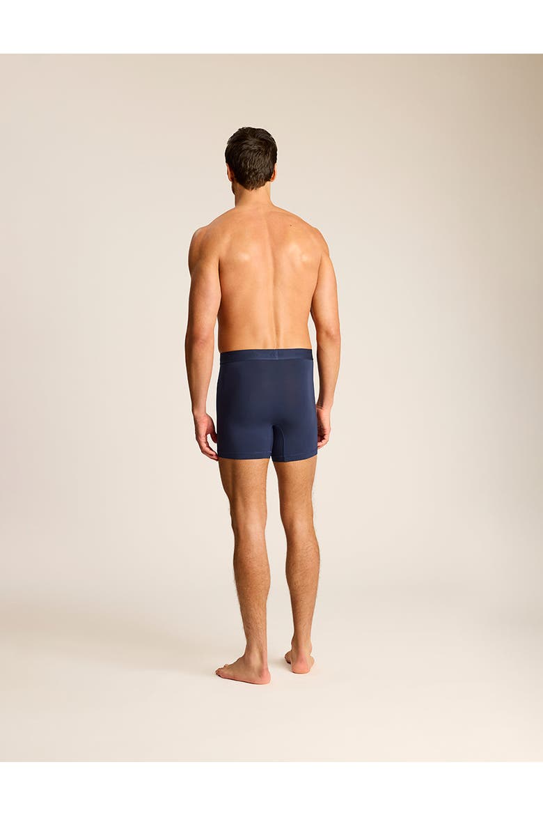 Essential Modal Relaxed Boxer Brief with Fly, Alternate, color, Dark Navy