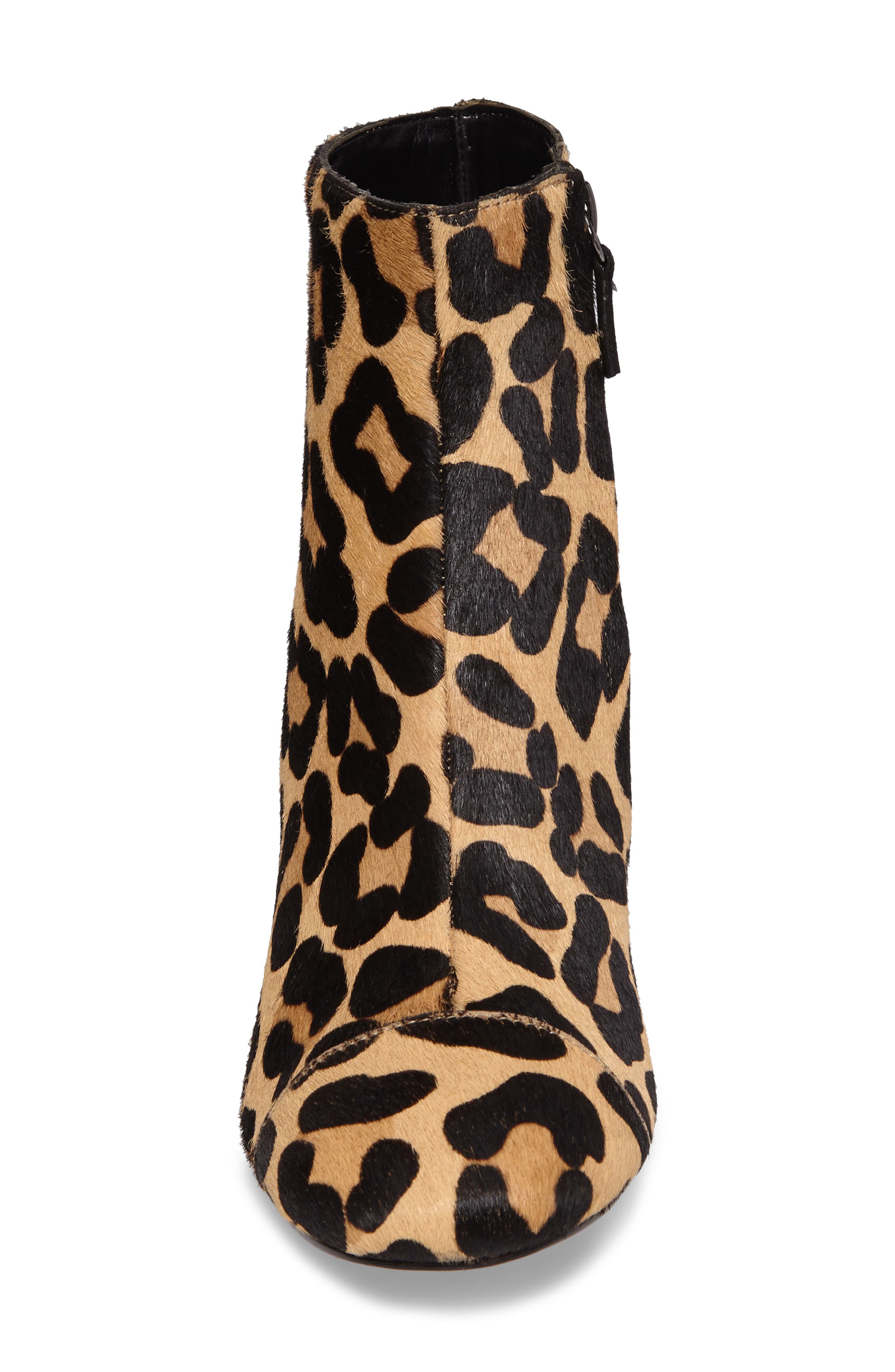 Cade Genuine Calf Hair Bootie, Alternate, color, LEOPARD CALF HAIR