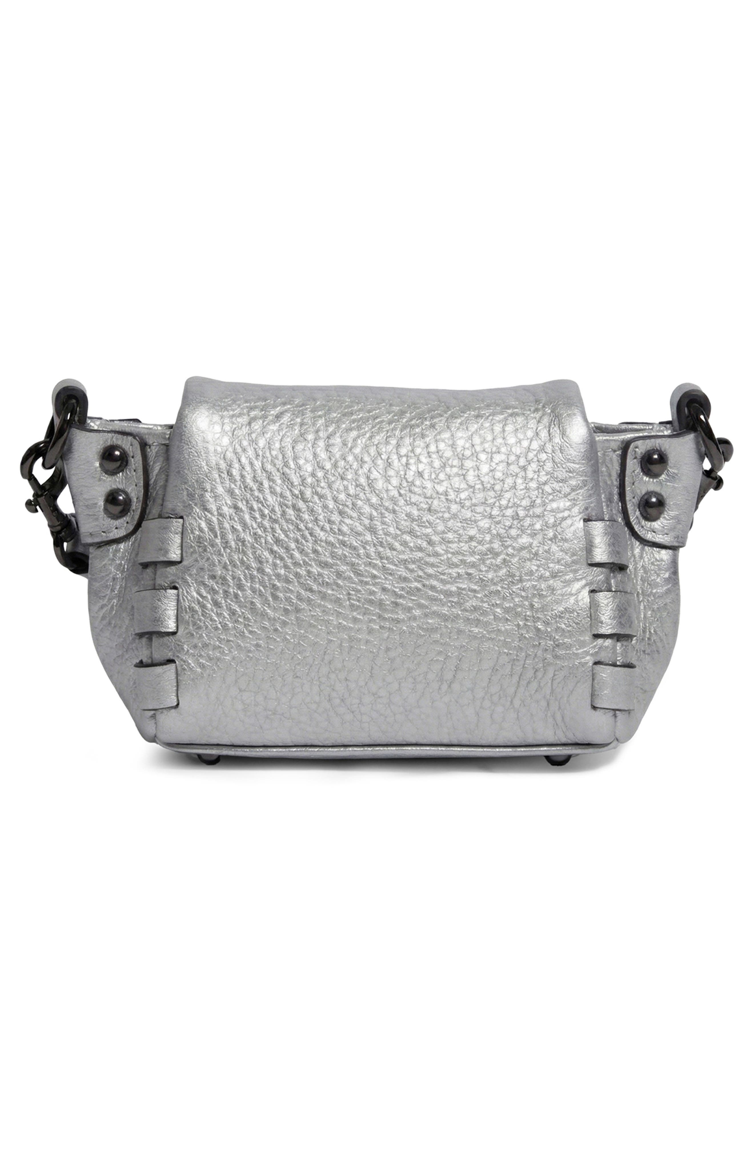 Zen Bag Charm, Alternate, color, PEARLIZED SILVER