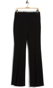 Theory High Waist Flare Leg Crepe Pants