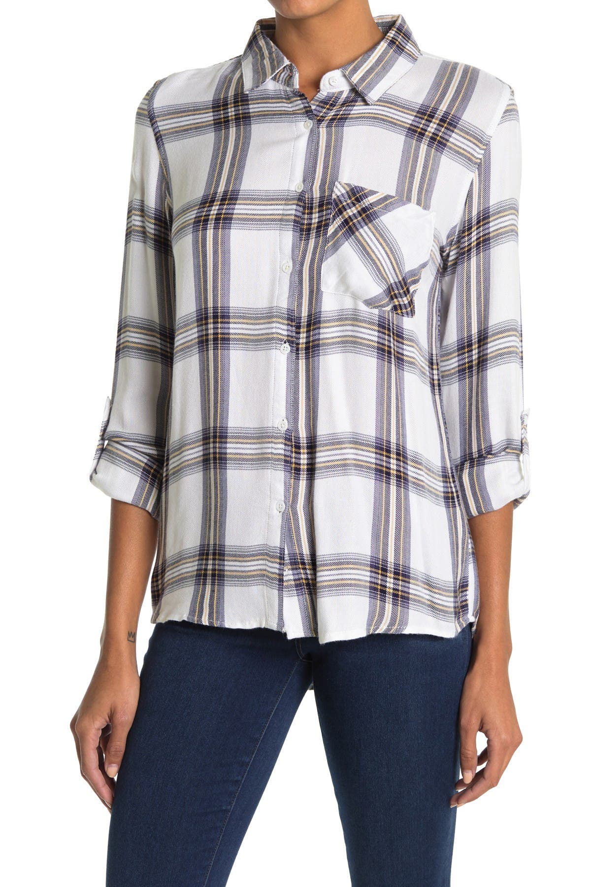 Thread & Supply Niki Plaid Print Shirt (Women) | Nordstromrack