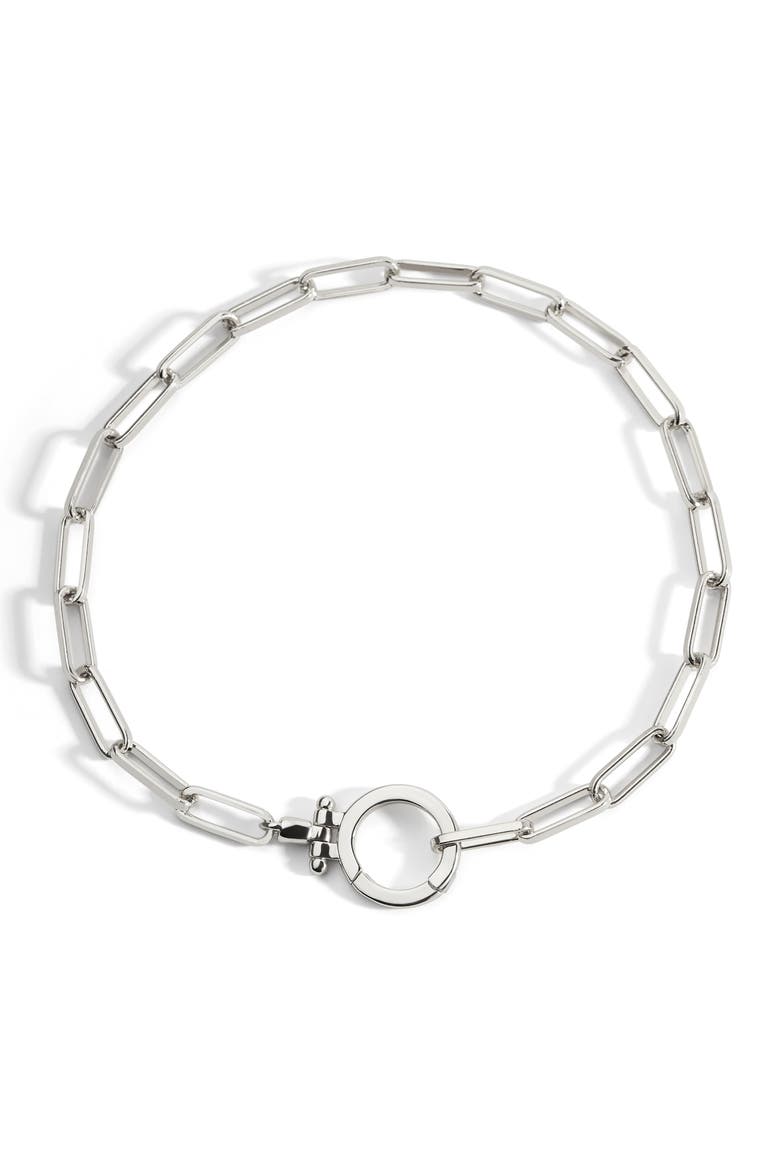 Mint Paperclip Bracelet, Main, color, 925 Sterling Silver