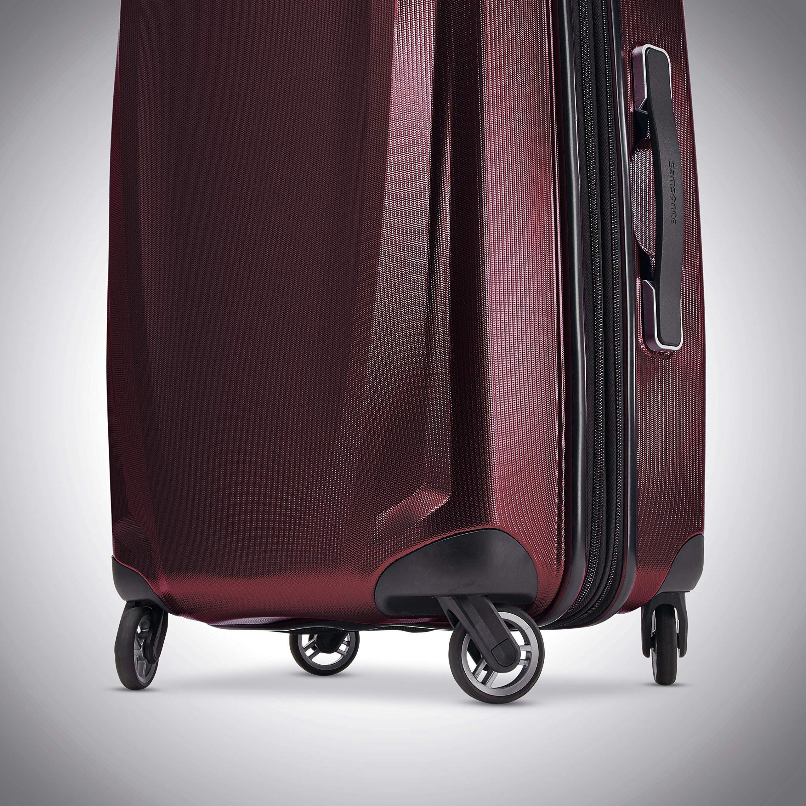 Samsonite Winfield 3 DLX Checked-Medium Spinner, Alternate, color, Burgundy