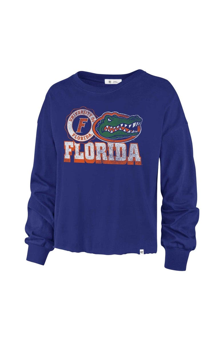 '47 Women's '47 Royal Florida Gators Bottom Line Parkway Long Sleeve High Waist T-Shirt, Alternate, color, Royal