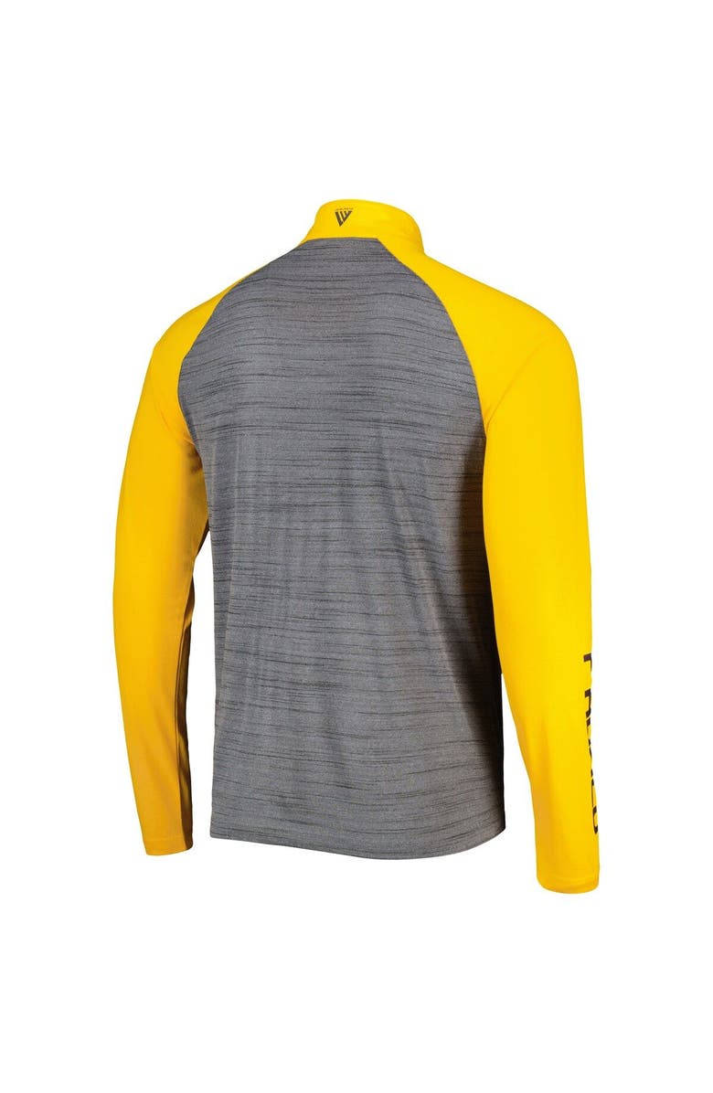 LEVELWEAR Men's Levelwear Heather Gray San Diego Padres Vandal Raglan Quarter-Zip Top, Alternate, color, Heather Gray