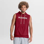 Jordan Brand Men's Jordan Brand  Crimson Oklahoma Sooners 2026 Sideline Sleeveless Dri-FIT Hoodie