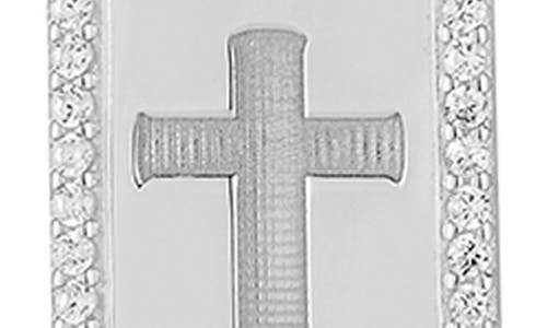Glaze Jewelry Sterling Silver Cross Necklace In Metallic