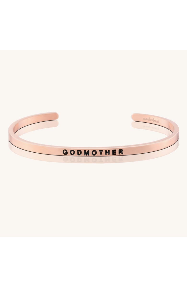 Mantra Godmother bracelet, Main, color, Rose Gold