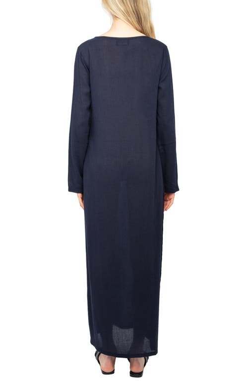 Zadig & Voltaire Delia V Long Sleeve Maxi Dress