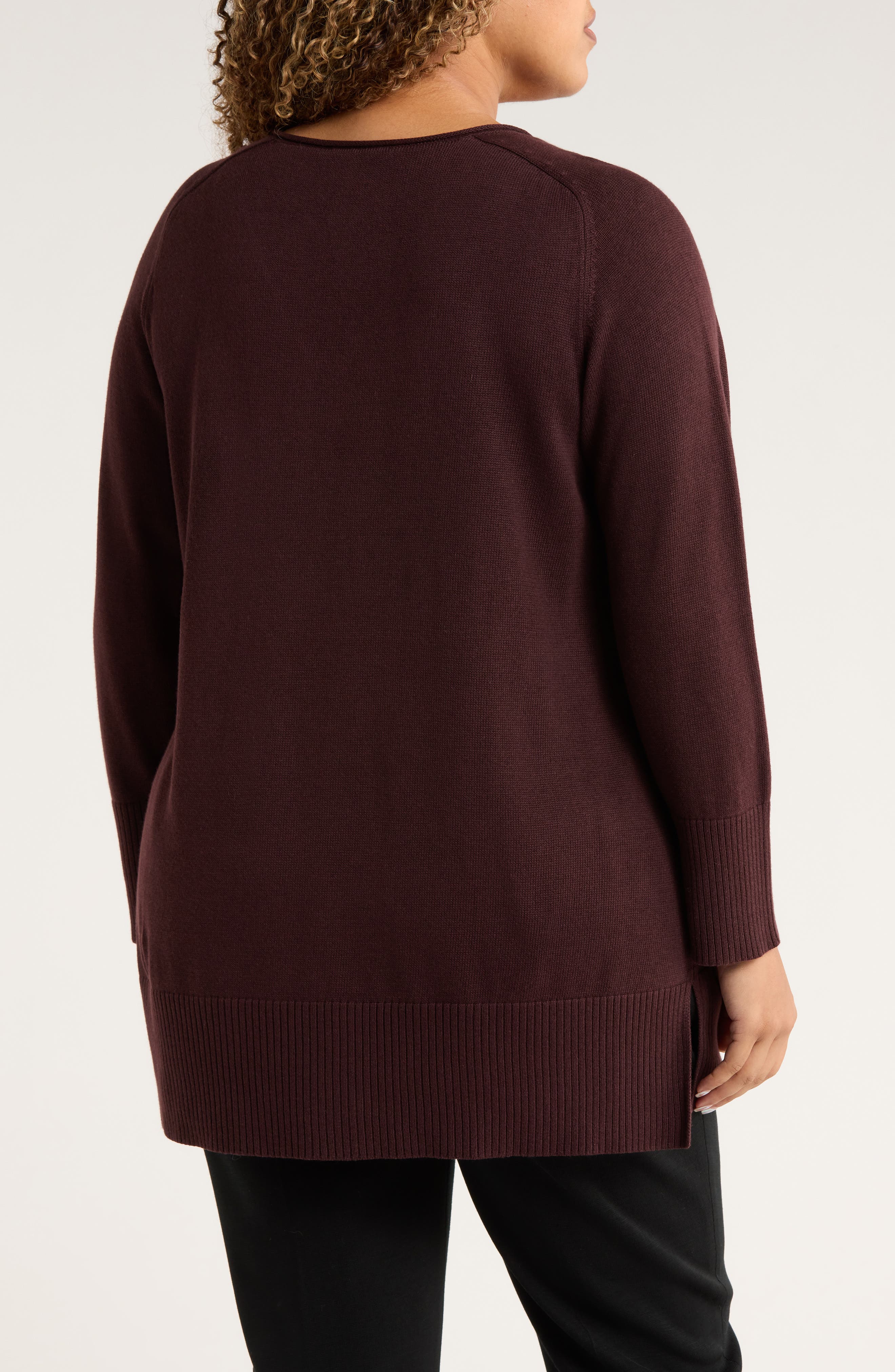 V-Neck Cotton Blend Sweater - image 4