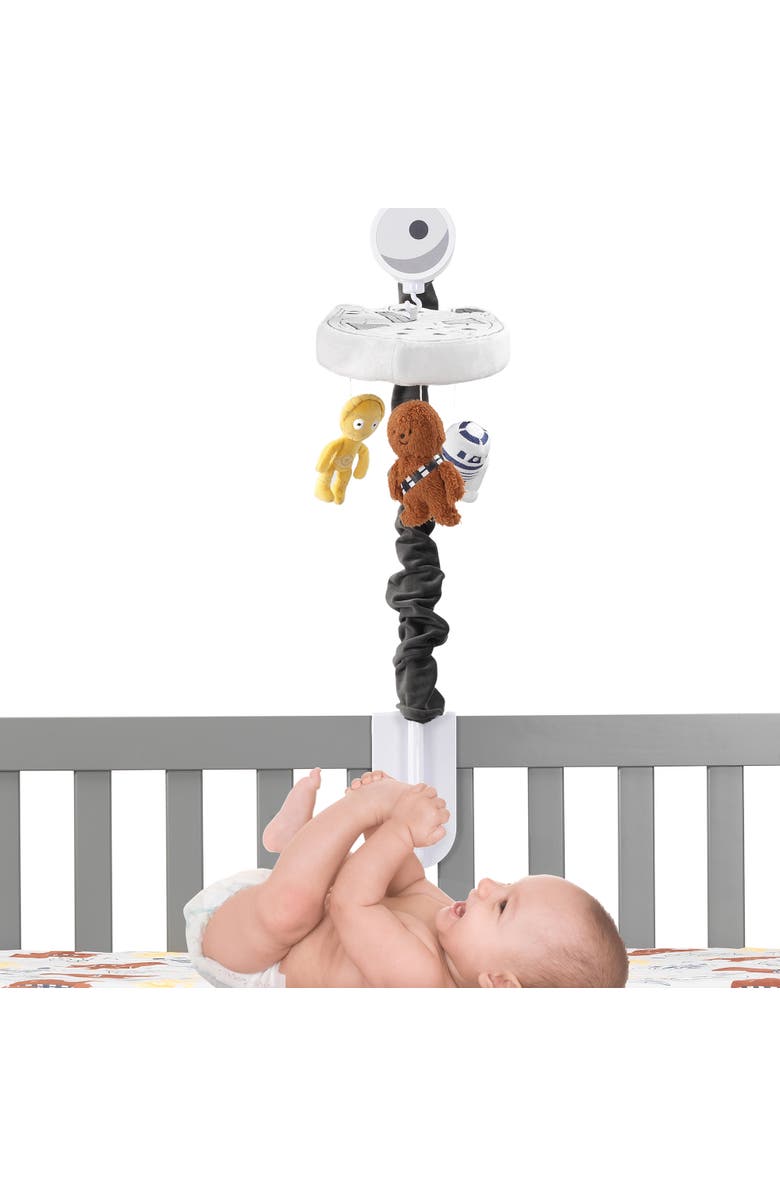 Lambs & Ivy Star Wars Signature Millennium Falcon Musical Baby Crib Mobile Toy, Alternate, color, Multicolor