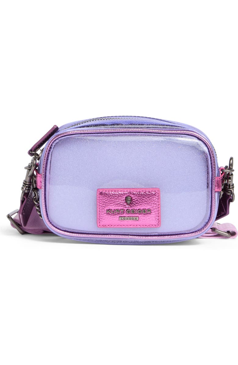 Kurt Geiger London Chiswick Clear Crossbody Bag, Main, color, Pink