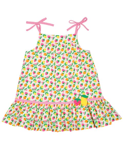 Printed Seersucker Dress With Fruit (Toddler Little Kid, Big Kid)