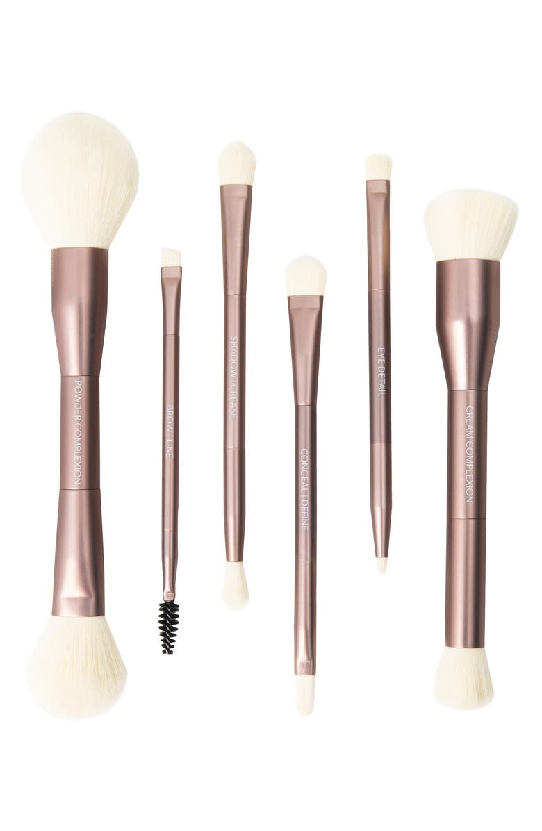 Jenny Patinkin Luxury Dual Ended Makeup Brush Set, Alternate, color, Rose Gold