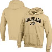 Champion Men's Champion Vegas Gold Colorado Buffaloes Arched Logo Fleece Pullover Hoodie