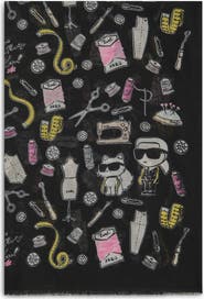 KARL LAGERFELD PARIS Choupette's Atelier Logo Scarf