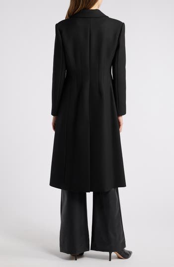 ジャケット・アウター Oversized maxi-length doublebreastedcoat oversized double-breasted wool-blend coat - Black | Weekday WW