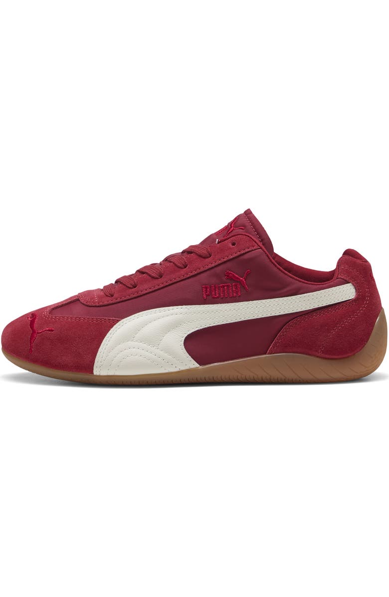 PUMA Speedcat Nylon Sneaker, Alternate, color, Dark Crimson/ Puma White