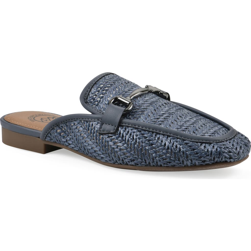 Cliffs By White Mountain Bobbin Bit Mule In Blue Smooth