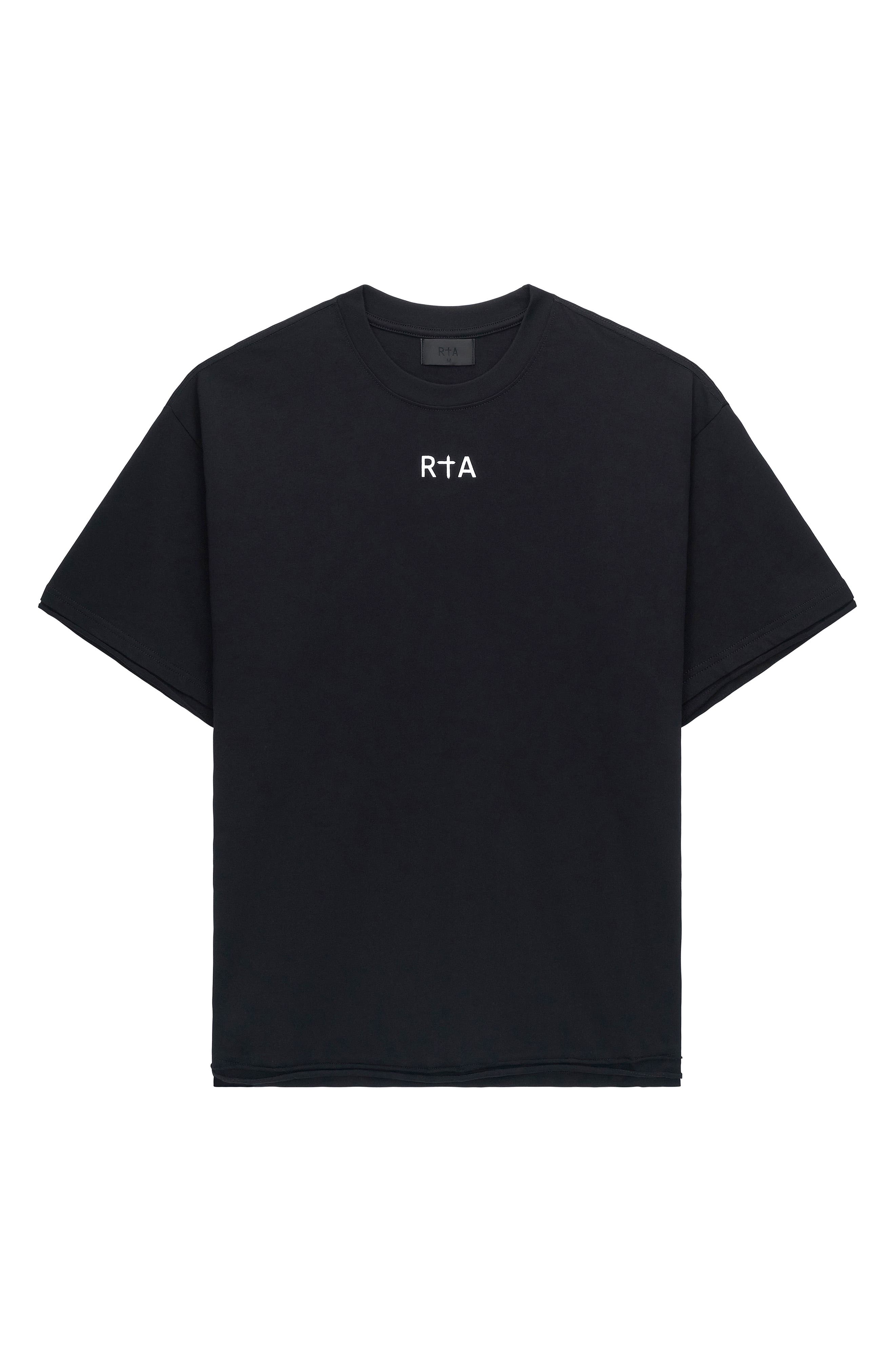 Elian Flag Double Layer Graphic T-Shirt