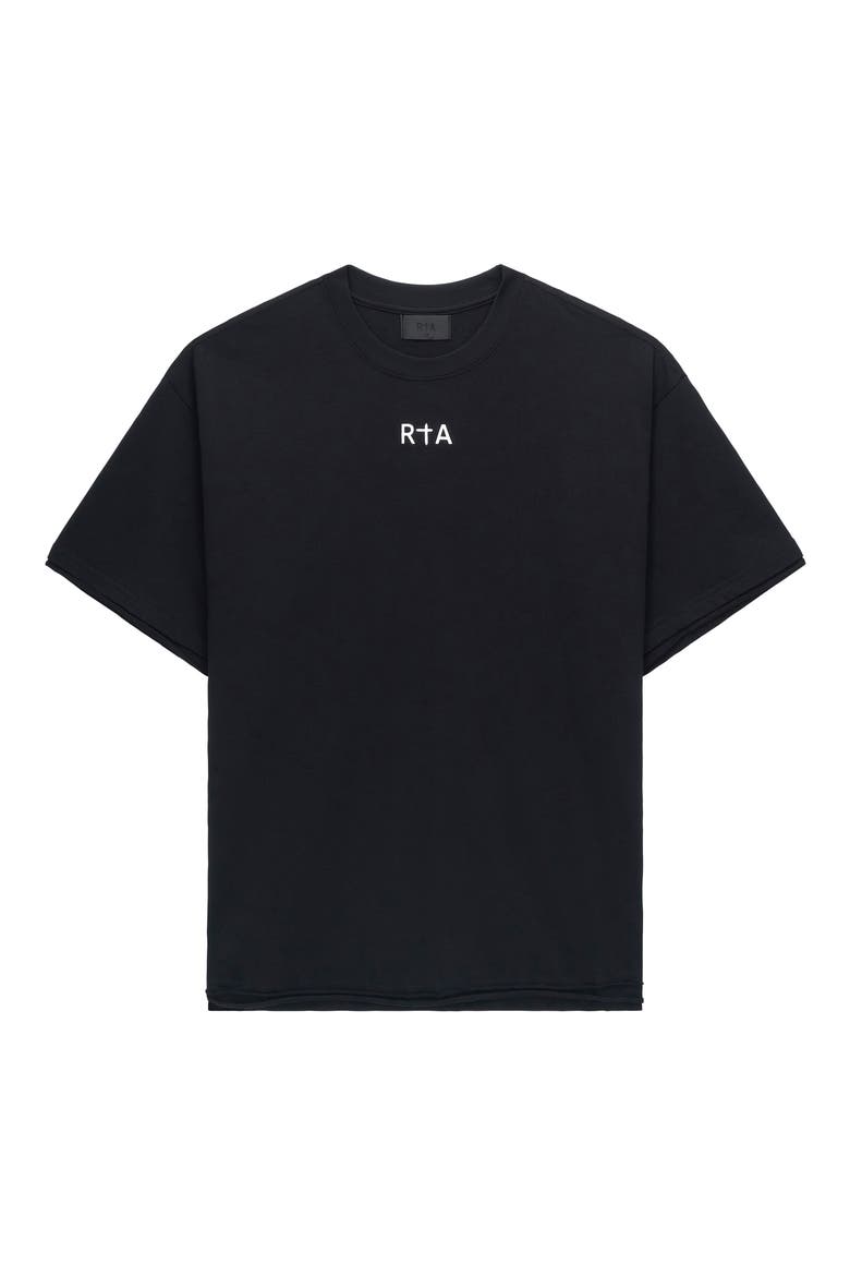 Elian Flag Double Layer Graphic T-Shirt, Main, color, BLACK FLAG