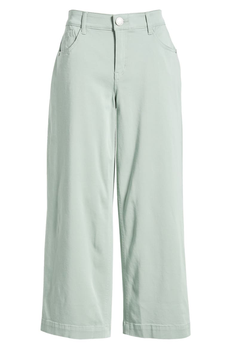 Sam High Waist Ankle Wide Leg Twill Pants, Alternate, color, FROSTY MINT
