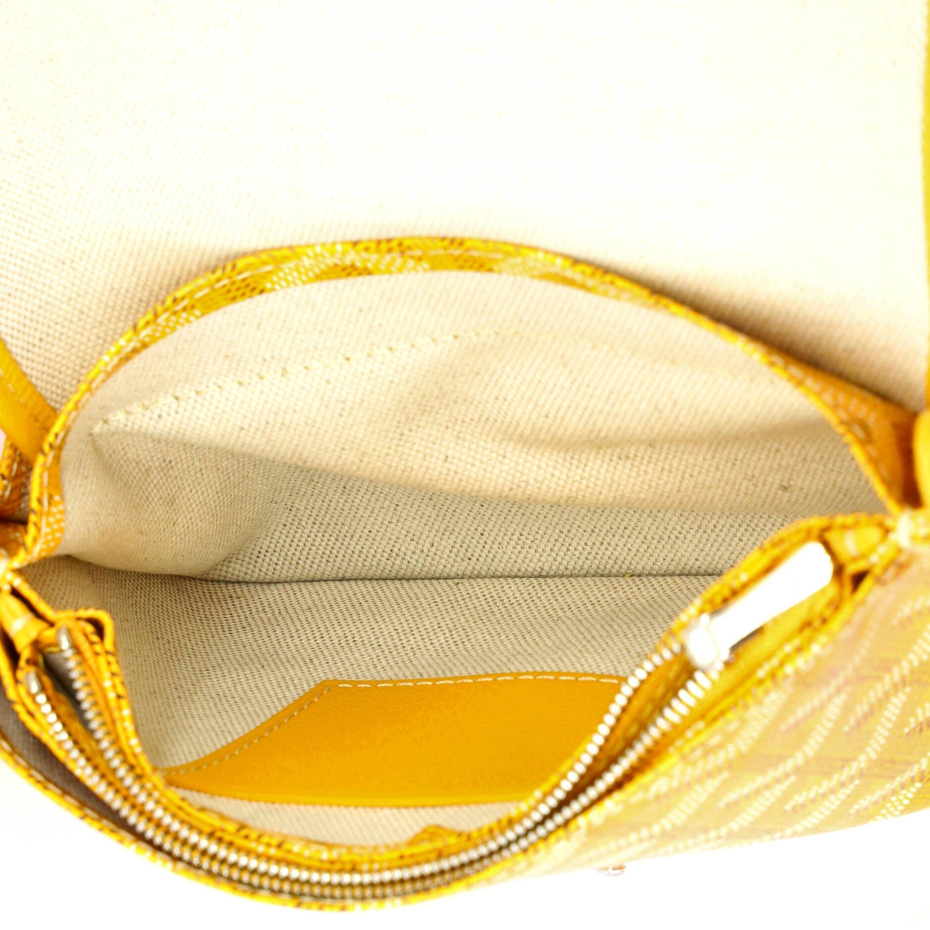 Plumet Clutch Wallet Coated Canvas, Alternate, color, Yellow
