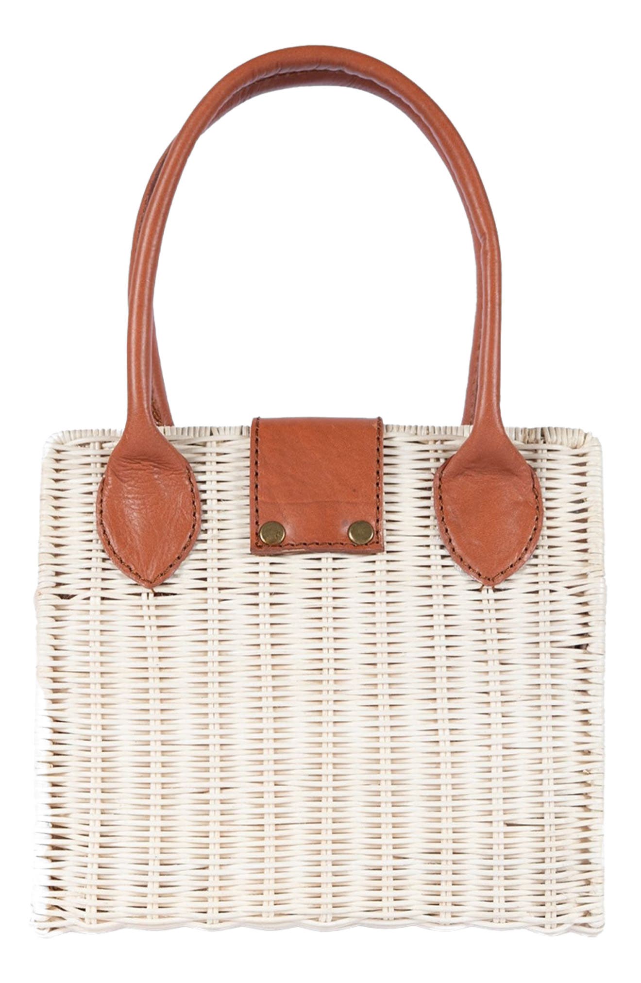 Jelavu Piper Handwoven Rattan Tote Bag, Alternate, color, Tan