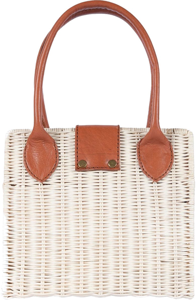 Jelavu Piper Handwoven Rattan Tote Bag, Alternate, color, Tan