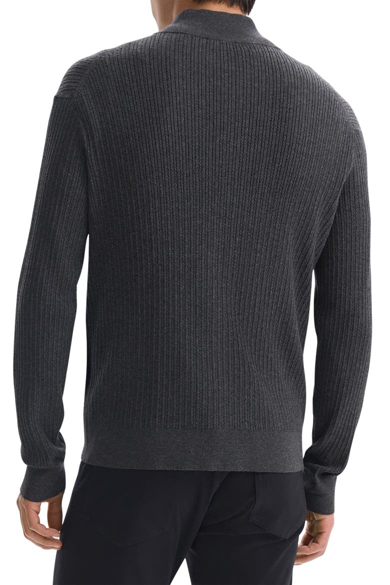Riland Cable Zip Cardigan, Alternate, color, PSTL MELNG