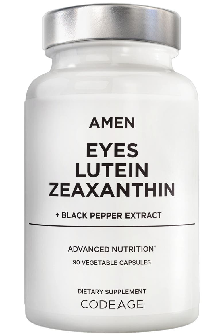 Amen Eyes Lutein Zeaxanthin Supplement, Main, color, White