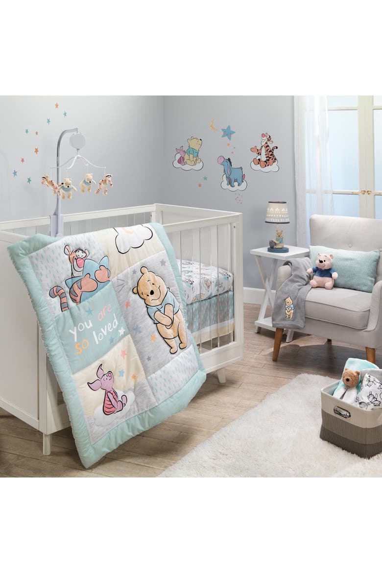 Disney Baby Winnie the Pooh Hugs Musical Baby Crib Mobile Soother, Alternate, color, Multicolor