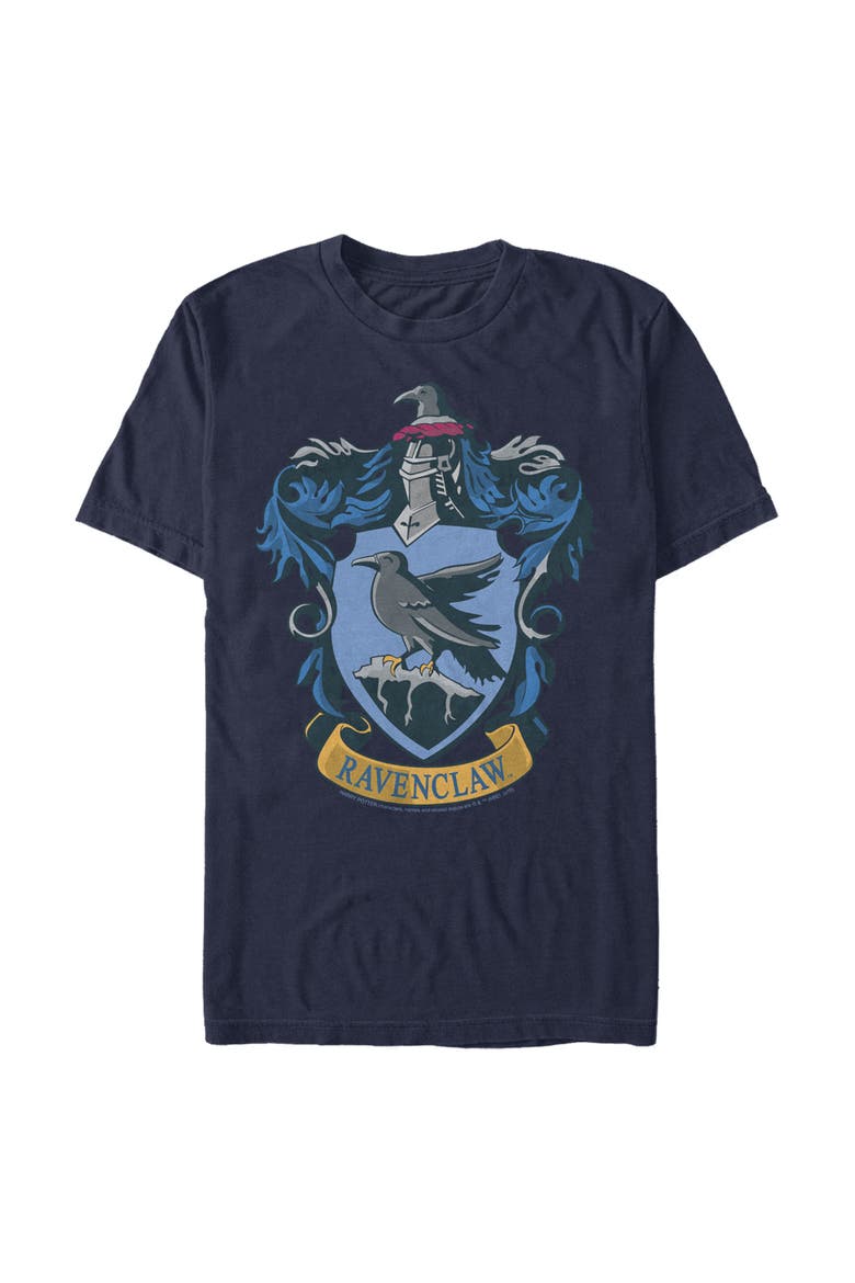 Men's Harry Potter Ravenclaw Crest Graphic Tee, Main, color, Navy Blue