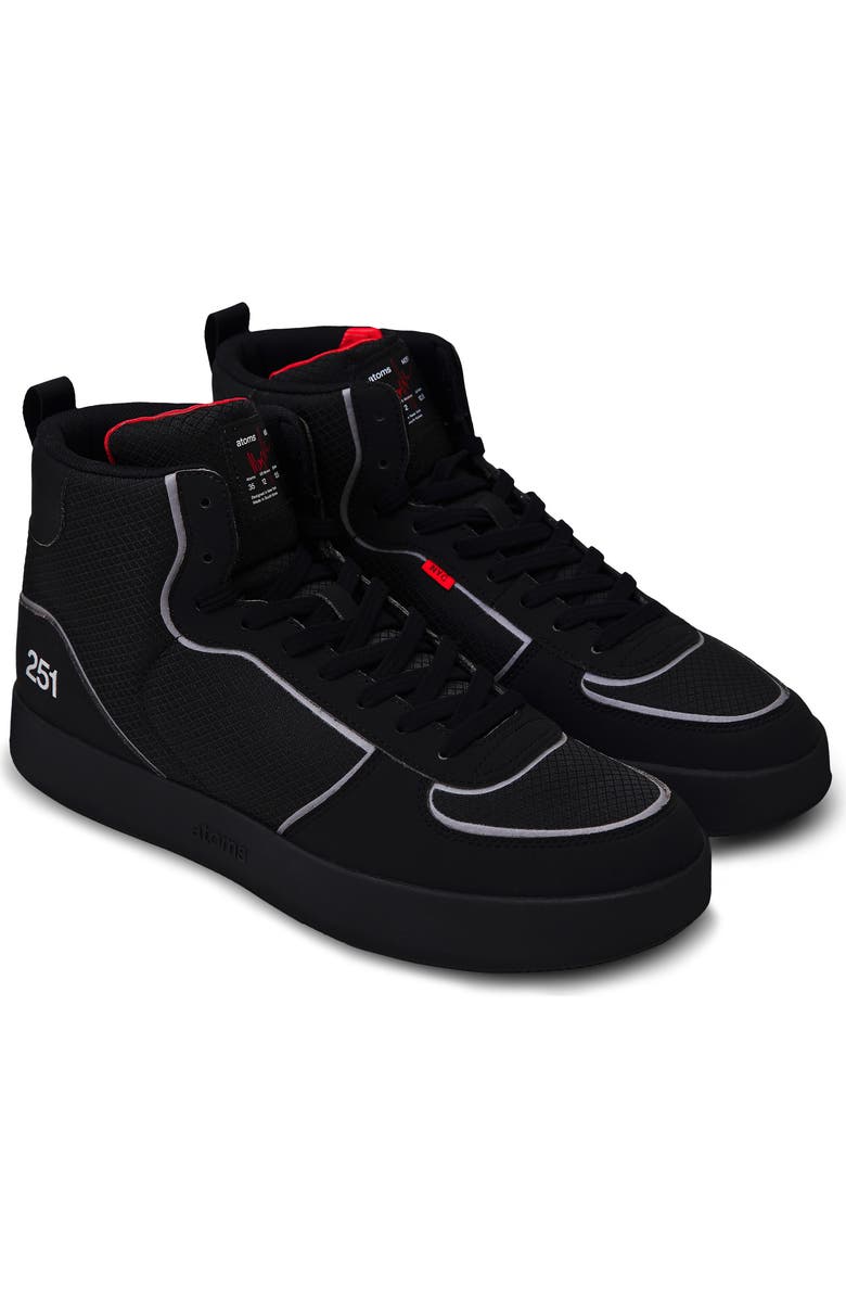 Atoms Model 251.1 Sneakers, Alternate, color, Matte Black