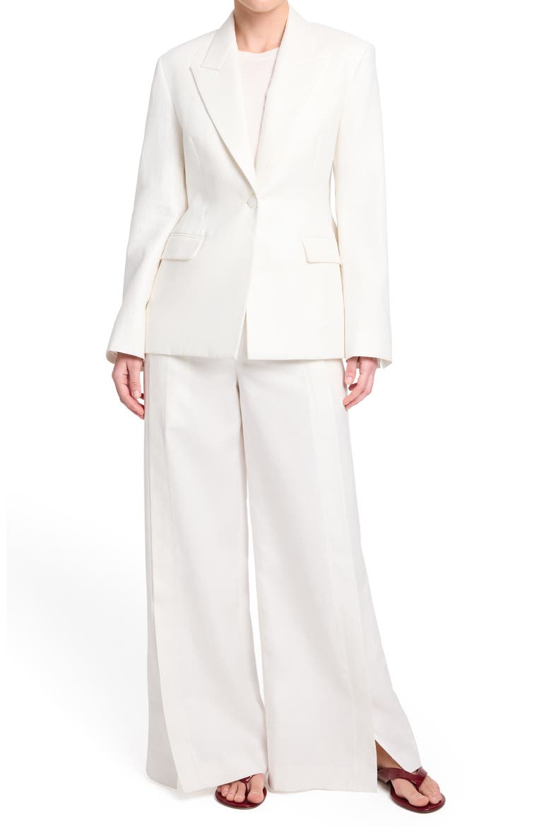 Taite Linen Wide Leg Pants, Alternate, color, IVORY