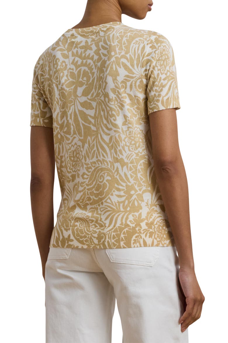 Floral Cotton Blend Sweater, Alternate, color, CREAM MULTI