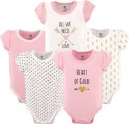 Hudson Baby 5pk Of Soft Cotton One-pieces