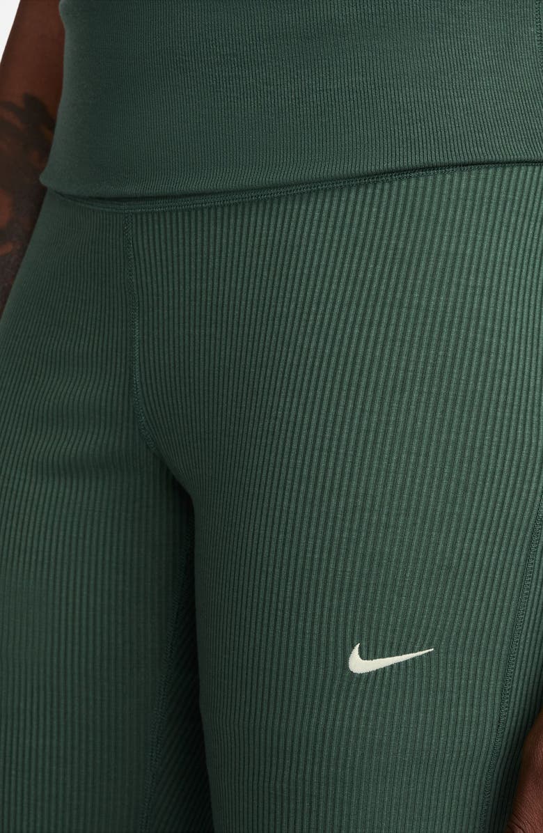 Nike Chill Rib Knit Pants, Alternate, color, Fir/ Sail
