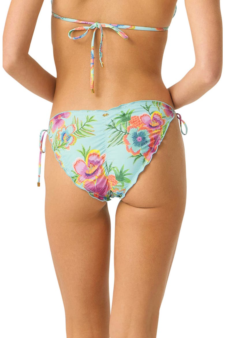 Embroidered Lettuce Edge Bikini Bottoms, Alternate, color, SOLANA
