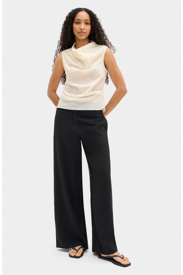 Dana Cowl Neck Sleeveless Top, Alternate, color, WHITE