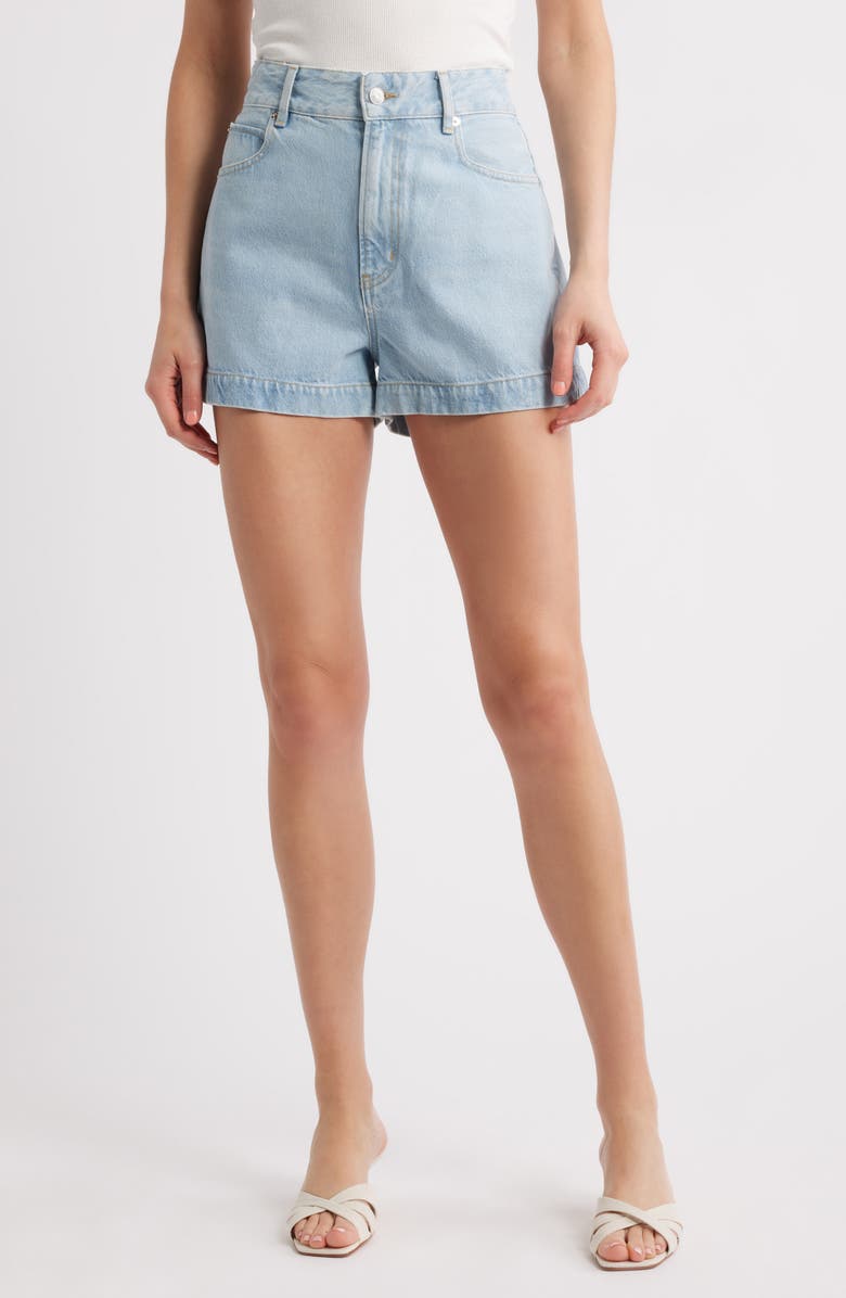 FRAME The Charm High Waist Denim Shorts, Main, color, Never