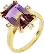 Bony Levy 18K Yellow Gold Ametrine & Diamond Ring