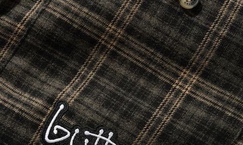 Butter Goods Connection Plaid Flannel Button-down Shirt In Gray